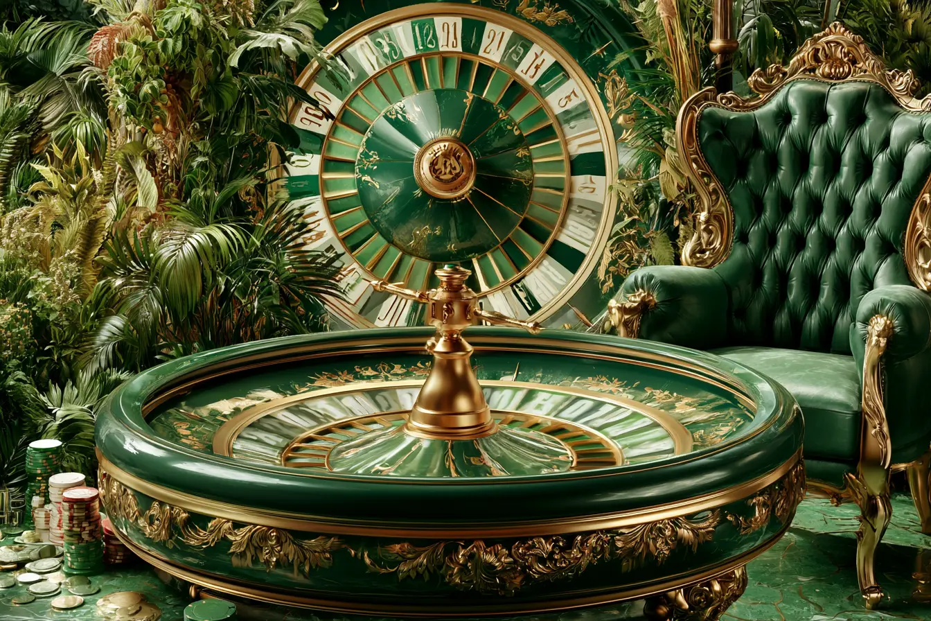 Ruleta dorada de la sala de casino de Sportsbet Argentina